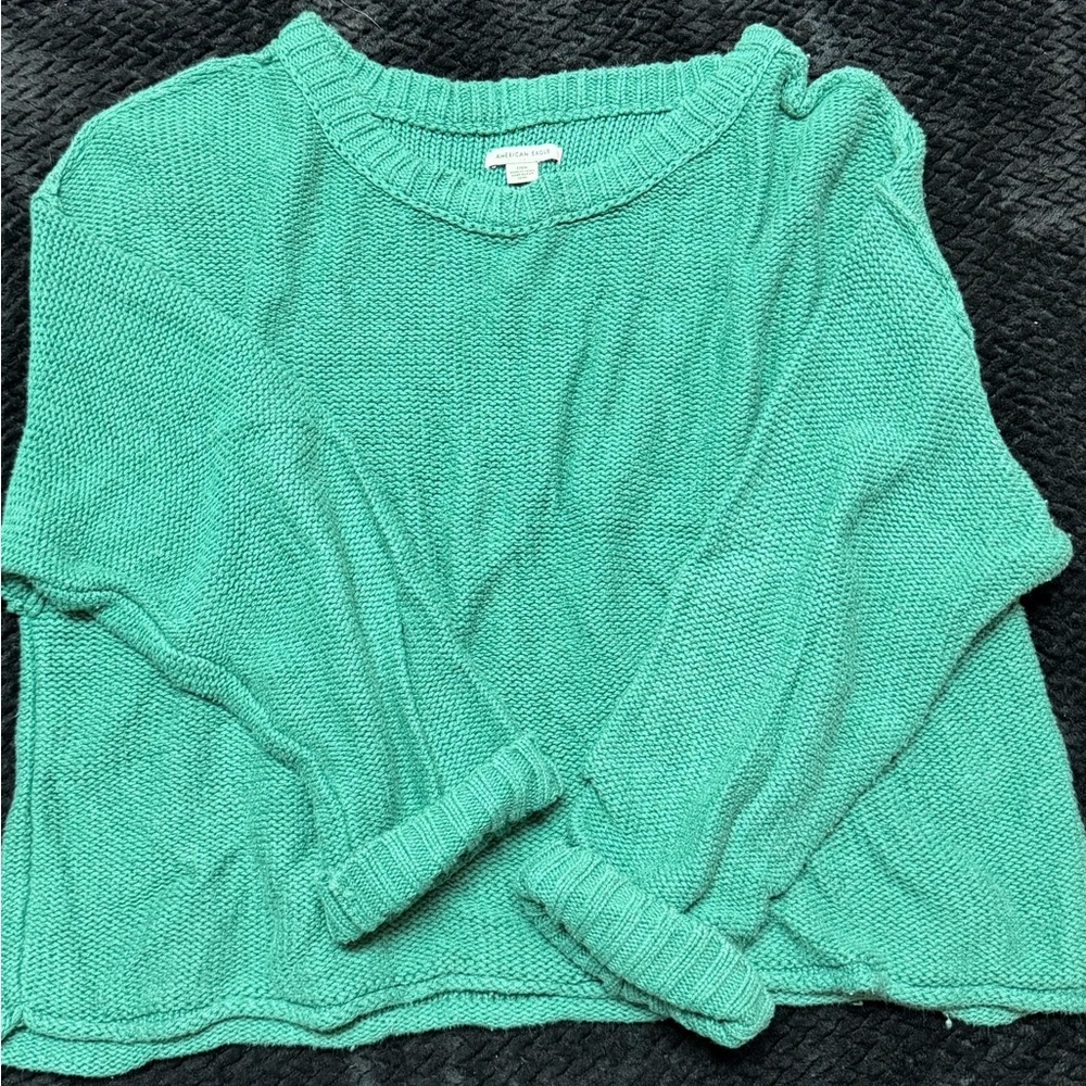 Large green, American Eagle sweater